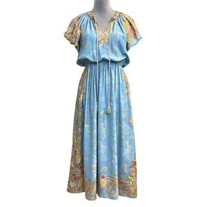 Anthropologie Current Air Dress XS Floral Boho Midi Summer Spring Garden Girl